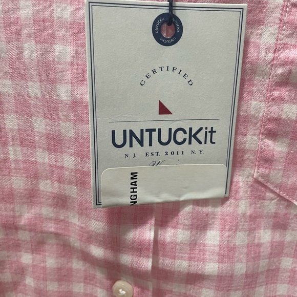 NWT Untuckit Calina Button Down Shirt Cotton - Picture 3 of 8
